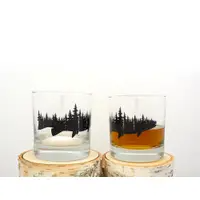 Black Lantern Whiskey Glass