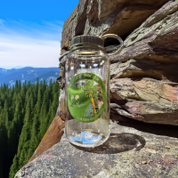 Bentgate Bentgate 30th Anniversary Nalgene 32oz WM Logo Bottle Lizard Clear/Jade