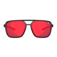 Tifosi Tifosi Salto Blackout Frame Smoke Tint Red Mirror Lens Sunglasses
