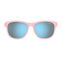 Tifosi Tifosi Swank Satin Crystal Blush Frame Smoke Tint Bright Blue Mirror Lens Sunglasses