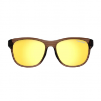 Tifosi Tifosi Swank Woodgrain Frame Smoke Tint Yellow Mirror Lens Sunglasses