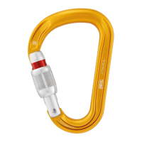 Petzl Petzl Attache Screw-Lock Locking Carabiner Yellow