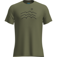 Icebreaker Merino Blend 125 Cool-Lite Sphere SS Tee Across the Peaks