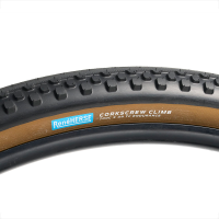 Rene Herse Rene Herse Corkscrew Climb Endurance TC Semi Slick Gravel Tire 700c x 44 Dark Tan Sidewall