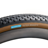 Rene Herse Rene Herse Poteau Mountain Endurance TC Semi Slick Gravel Tire 700c x 48 Dark Tan Sidewall