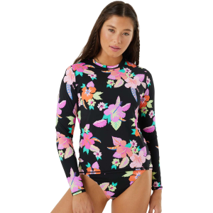 ROXY Women's Wanderlust Sea Skippin Long Sleeve Rashguard Top