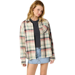 O'Neill Women's Logan Flannel LS Button Up Shirt