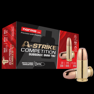 9mm A-Strike FMJ 158 Gr QTY 50 A-Strike FMJ 158 Gr QTY 50 Ammo
