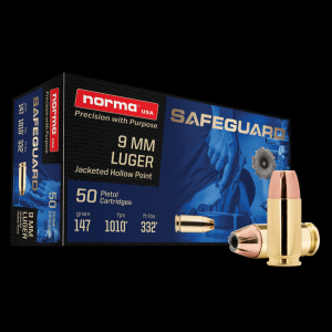  Luger Safeguard JHP 147 Gr 50 QTY Ammo