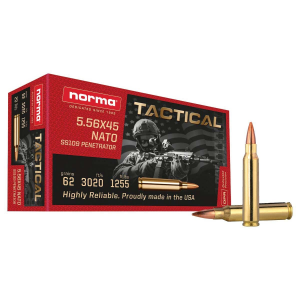 6 45 Nato Tactical (SS109) 62 Gr 50 QTY Ammo