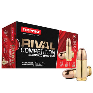  Rival FMJ 147 Gr QTY 50 Ammo