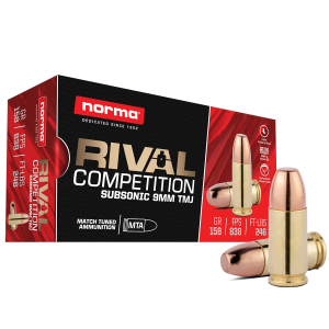 9mm Rival TMJ 158 Gr QTY 50  Rival TMJ 158 Gr QTY 50 Ammo