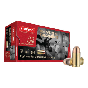 380 Auto FMJ 95 Gr 50 QTY  Auto FMJ 95 Gr 50 QTY Ammo
