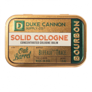 Duke Cannon Supply Co. Solid Cologne Bourbon - Charred Oak Barrel - Men's Concentrated Balm 1.5 oz.