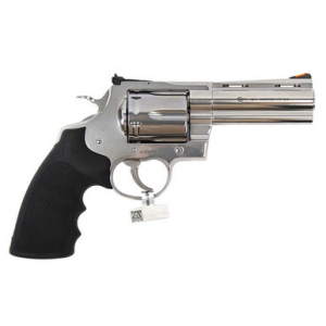 Colt Anaconda 44 Mag 4.25" Barrel Stainless Finish Adjustable Sights Hogue Grip 6 Round