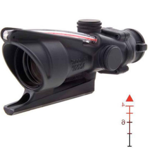 Trijicon ACOG 4X32 Scope DI Chevron .223 Ballistic Reticle, Red TA31F