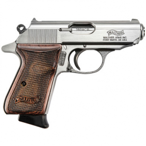 Walther PPK/S .380 ACP, 3.3" Barrel, Stainless, Walnut, 7rd