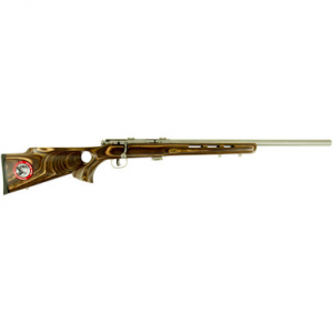 Savage Mark II Btvs 22LR 21 Inch Barrel Stainless Steel Finish Laminated Thumbhole Stock Accutrigger 5 Round Mag