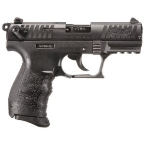 Walther P22 Q 22LR 3.42" Black Interchangeable Backstrap Grip Black Slide 10rd