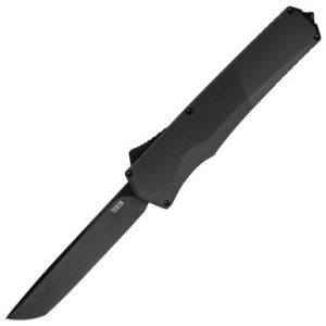 Tekto A5 SPRY Series Switchblade Black Grip Black Tanto Blade 3.5"