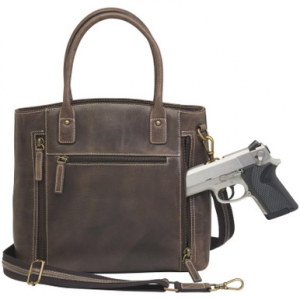 Distressed Buffalo Leather Town Tote