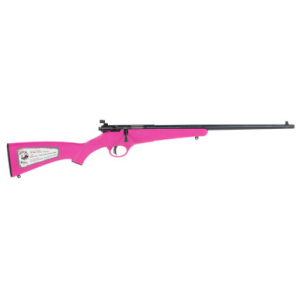Savage Rascal Single Shot Youth 22LR/Long/Short 16.1" Blued Barrel Pink Synthetic Stock
