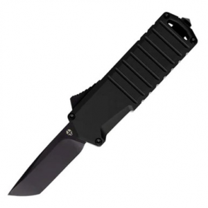 Tekto A2 Badger Automatic Black Aluminum Black D2 Steel 1.85"