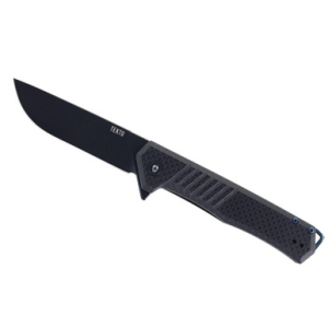 Tekto F1 Alpha Folding Black/Blue G10/Carbon Fiber D2 Plain Black Blade 7.78"