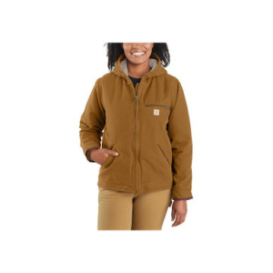 Carhartt Womens Loose Fit Washed Duck Sherpa Lined Jackets