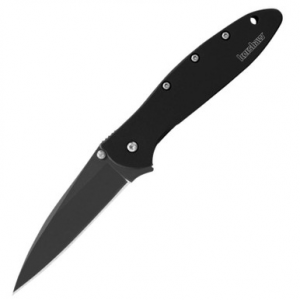 Kershaw Leek Folding Assist Opening Knife 3" Drop Point Black