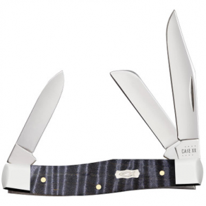 Case XX Purple Curly Maple Ichthus Stockman 80541 Stainless Folding Pocket Knife