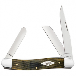 Case XX Stockman 23471 Jigged Green & Black Micarta Stainless Folding Pocket Knife