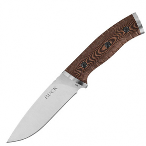 Buck Selkirk Fixed Blade Knife 4.625" SS Blade Micarta Handle 0863BRS