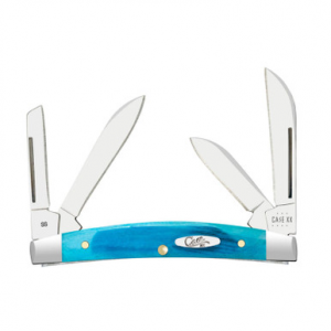 Case Sawcut Jig Caribbean Blue Bone Small Congress