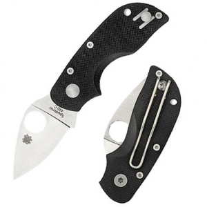 Spyderco C130GP Chicago Folding 2" Plain DP 440C SS Blade G10 Handle