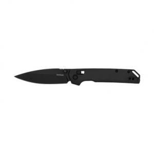 Kershaw Folding Knife Spear Point 3.4" Black/Black