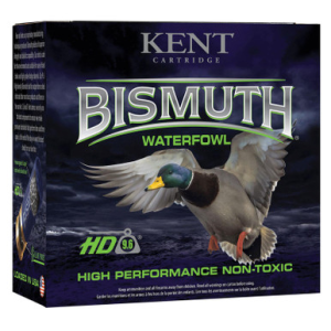 Kent Cartridge B123W404 Bismuth Waterfowl 12 Gauge 3" 1 3/8 oz 4 Shot 25 Rounds