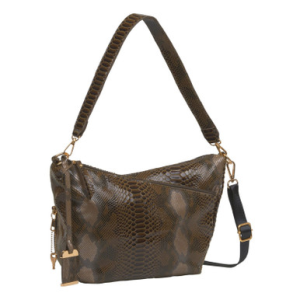 Bulldog Convertible Hobo Snake Skin Crossbody Purse w/ Holster