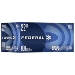 eral Range 22LR 40GR Lead Round Nose 800 Rounds Ammo