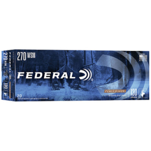 Federal 270WSME Power-Shok 270 Winchester Short Magnum (WSM) 130 Grain Soft Point 20 Rounds