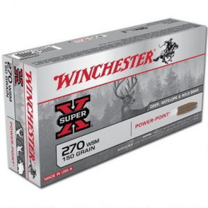 chester X270WSM Super X .270 WSM 150 GR Power Point 20 Rounds Ammo