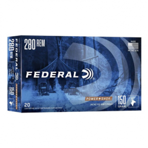 eral Power-Shok Rifle 280 Rem 150 Grain 20 Rounds Ammo