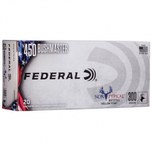 Federal 450MDT1 Non-Typical 450 Bushmaster 300 GR SP 20 Rounds