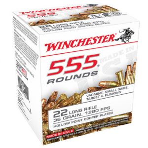 chester 22LR555HP USA 22LR 36 GR HP 555 Rounds Ammo
