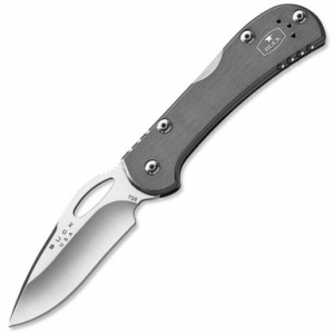 Buck Mini SpitFire Folding Knife 2-/4" SS Blade Aluminum Handle Gray