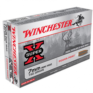 chester X7MMR1 SuperX 7mm Rem Mag 150 GR Power Point 20 Rounds Ammo