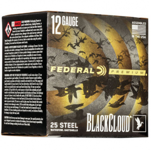 eral PWBX134BB Black Cloud FS Steel 12 Gauge 3.5 1- 1/2 Oz BB Shot 25 Rounds Ammo