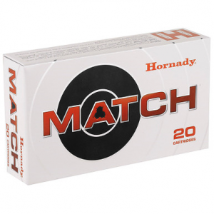 Hornady 8097 Match 308/ 7.62 NATO 168 GR BTHPM 20 Rounds