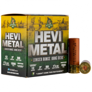 ishot 38088 HeviMetal LR 12 Gauge 3 1 1/4 Oz BB Shot 25 Rounds Ammo