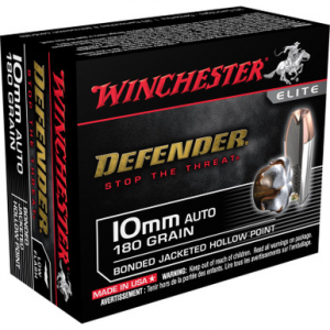 chester S10MMMPDB Defender 10mm Auto 180 GR Bonded JHP 20 Rounds Ammo